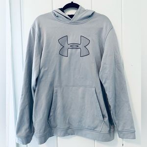 Under Armour Hooded Gray Logo Sweatshirt / XL
